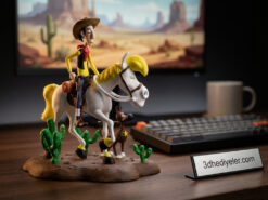 Red Kit Figürü Diorama – Vahşi Batı'nın Yalnız Kovboyu